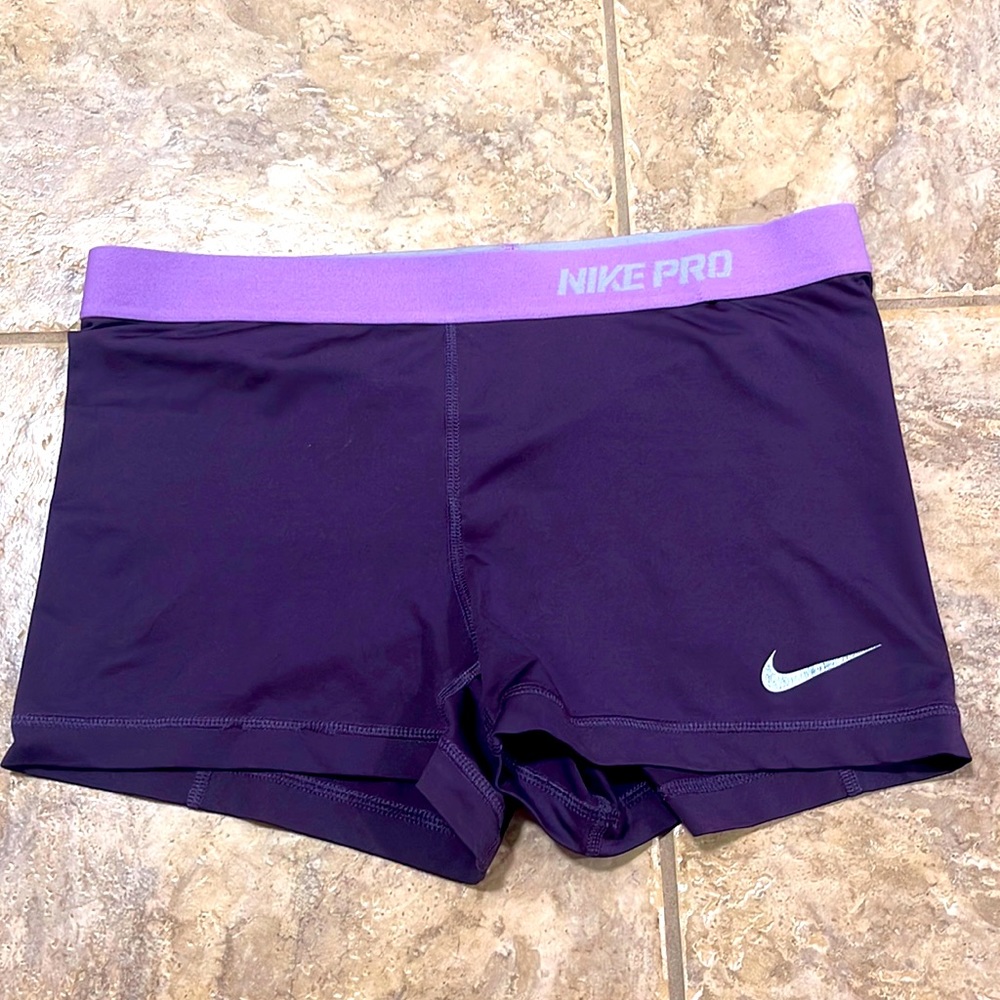 Purple Nike pro spandex